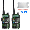 2pcs Real 8W Baofeng UV-5R Walkie Talkie UV 5R Hochleistungs-Amateur-CB-Radiosender UV5R Dualband-Transceiver 10 km Gegensprechanlage