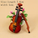 Micrófono Fonógrafo Guitarra Violín Trompeta Saxofón Tambor Muñeca Instrumento musical para muñecas Casa de música Bar Accesorios para muñecas