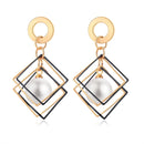 POXAM Neue Koreanische Aussage Runde Ohrringe Für Frauen Geometrische Gold Shell Flaum Baumeln Ohrringe Brincos 2020 Modeschmuck