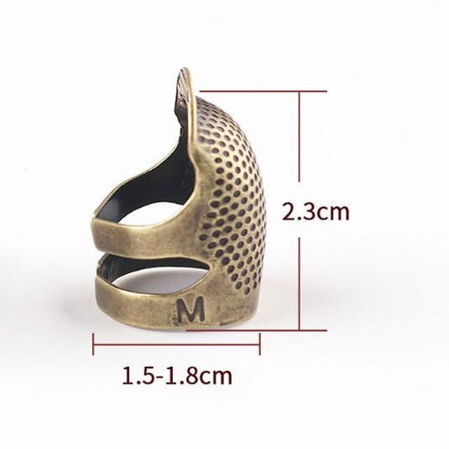 1PCS Retro Finger Protector Antique Thimble Ring Handworking Needle Thimble Needles Craft Household DIY Sewing Tools Accessories