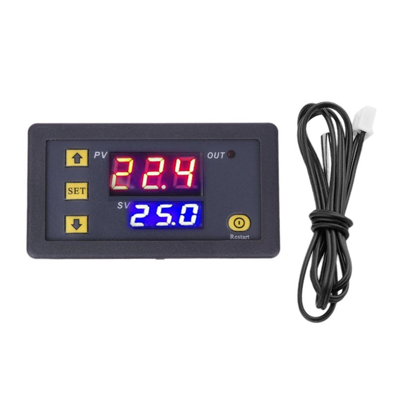 W3230 Temperaturregler Thermostat Dual LED Digitaler Temperaturregler Detektor Temperaturmesser Wärmekühler