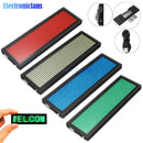 Mini-LED-Digitalanzeige Wiederaufladbares programmierbares Namensschild 15 Anzeigesprachen Langlebiges Scrollen LED-Tag-Zeichen-Abzeichen-Modul