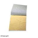 100 Stück 8,5 x 9 cm Art Craft Imitation Goldsplitter Kupferfolie Papiere Blatt Blätter Blätter Vergoldung DIY Craft Decor Design Papier