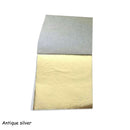 100 Stück 8,5 x 9 cm Art Craft Imitation Goldsplitter Kupferfolie Papiere Blatt Blätter Blätter Vergoldung DIY Craft Decor Design Papier