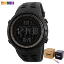 SKMEI Fashion Outdoor Sportuhr Herren Multifunktionsuhren Wecker Chrono 5Bar Wasserdichte Digitaluhr reloj hombre 1251