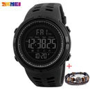 SKMEI Fashion Outdoor Sportuhr Herren Multifunktionsuhren Wecker Chrono 5Bar Wasserdichte Digitaluhr reloj hombre 1251