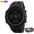 SKMEI Fashion Outdoor Sportuhr Herren Multifunktionsuhren Wecker Chrono 5Bar Wasserdichte Digitaluhr reloj hombre 1251