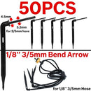 Gewächshaus Tropfbewässerung 4-Wege 3/5mm Tropfpfeil 2-Wege Sender Bewässerungssystem für Topfgarten Rasen 10er/20er Set