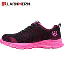 LARNMERN Leichte, atmungsaktive Herren-Sicherheitsschuhe Stahlkappen-Arbeitsschuhe für Herren Anti-Smashing Construction Sneaker mit Reflex