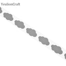 Chzimade 100 x 3 cm Blume Wärmeübertragung Reflexband Stciker Vinylfolie DIY Eisen auf Stoff Bekleidungszubehör