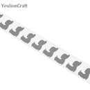 Chzimade 100 x 3 cm Blume Wärmeübertragung Reflexband Stciker Vinylfolie DIY Eisen auf Stoff Bekleidungszubehör