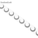 Chzimade 100 x 3 cm Blume Wärmeübertragung Reflexband Stciker Vinylfolie DIY Eisen auf Stoff Bekleidungszubehör