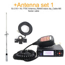 Baojie BJ-218 Mini Radio móvil Radio de coche Transceptor FM 25W VHF UHF BJ218 Vericle Car Ham Radio Dual Band Walkie Talkie