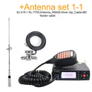 Baojie BJ-218 Mini Radio móvil Radio de coche Transceptor FM 25W VHF UHF BJ218 Vericle Car Ham Radio Dual Band Walkie Talkie