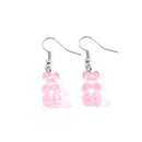 originality statement minimalist dangle earring jelly Polychromatic Bear drop earrings fashion minimalist stud earings for women