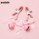 Schwarze und rosa Frau, sexy verstellbare Nippelklemme, Brust, Bdsm, kleine Glocke, erwachsener Fetisch, flirten, necken, Sexspielzeug für Paare