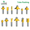 LAVIE 12-teiliges 8-mm-Fräser-Bit-Set Trimmen Gerader Fräser Holzbits Wolframkarbid-Schneiden Holzbearbeitung Trimmen MC02006