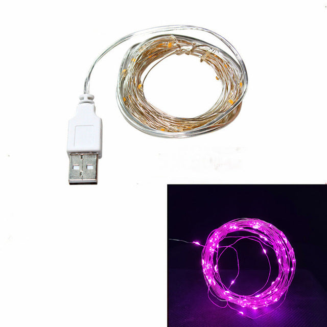 1m/2m/3m/10m Copper Wire Battery Box Garland LED Wedding Decoration for Home Decoration Fairy  for Party Decoration String Light