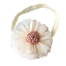 Balleenshiny Infant Kind Haarband Dreidimensionale Legierung Strass Krone Kopfschmuck Baby Mädchen Mesh Elastisches Stirnband Turban