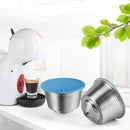 Nachfüllbare EDELSTAHL Metall wiederverwendbare Dolce Gusto Kapsel Silikonhülle Dolci Gusto Kaffeemaschine Kaffeelöffel mit Clip
