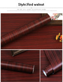 PVC-Tapete mit Holzmaserung, selbstklebend, wasserdicht, Möbelaufkleber, Kontaktpapier, Schlafsaal, Küchentür, Schrank, Desktop-Dekor