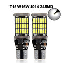 2x Auto Signalleuchte T15 W16W LED Birne T10 W5W 4014 LED Lichter Canbus Kein Fehler High Power Weiß DC 12V Rückfahrscheinwerfer