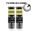 2x Auto Signalleuchte T15 W16W LED Birne T10 W5W 4014 LED Lichter Canbus Kein Fehler High Power Weiß DC 12V Rückfahrscheinwerfer