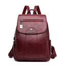 5 Farbe Frauen Weiche Leder Rucksäcke Vintage Weibliche Umhängetaschen Sac a Dos Lässige Reise Damen Bagpack Mochilas Schultaschen