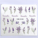 YWK 1 STÜCK Transparente Farbe Blume Wassertransfer Aufkleber Nail Art Decals DIY Fashion Wraps Tipps Maniküre Werkzeuge