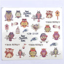 YWK 1 STÜCK Transparente Farbe Blume Wassertransfer Aufkleber Nail Art Decals DIY Fashion Wraps Tipps Maniküre Werkzeuge