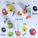 YWK 1 STÜCK Transparente Farbe Blume Wassertransfer Aufkleber Nail Art Decals DIY Fashion Wraps Tipps Maniküre Werkzeuge