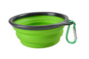 1000 ml große faltbare Hundehaustier-faltbare Silikonschüssel Outdoor-Reise tragbarer Welpenfutterbehälter Feeder Dish Bowl