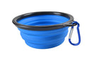 1000 ml große faltbare Hundehaustier-faltbare Silikonschüssel Outdoor-Reise tragbarer Welpenfutterbehälter Feeder Dish Bowl