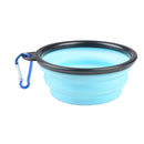 1000 ml große faltbare Hundehaustier-faltbare Silikonschüssel Outdoor-Reise tragbarer Welpenfutterbehälter Feeder Dish Bowl