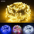 Luces de Navidad 5M 10M 20M 30M 50M 100M Led String Fairy Light 8 modos Luces de Navidad para boda Fiesta Luces de vacaciones