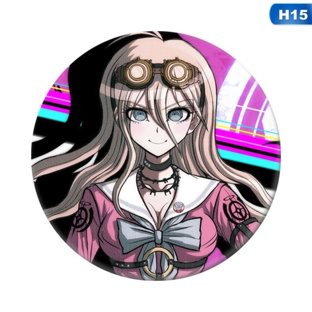 Anime Danganronpa Monokuma Naegi Makoto Kirigiri Kyouko Maizono Sayaka Insignias Broche Iconos