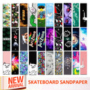 Digital Spray Emery Double Rocker Skateboard Schleifpapier Skateboard Deck Aufkleber Schleifpapier Scooter Griptape Longboard Schleifmittel