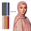 Bufanda Hijab de Jersey de algodón Modal, chal largo musulmán, turbante suave liso, envolturas para la cabeza para mujer, diadema africana, 170x60cm