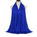 Bufanda Hijab de Jersey de algodón Modal, chal largo musulmán, turbante suave liso, envolturas para la cabeza para mujer, diadema africana, 170x60cm