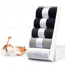 HSS Marke Herren Baumwollsocken New Style Schwarz Business Herren Socken Weich Atmungsaktiv Sommer Winter für Herren Socken Plus Größe (6.5-14)