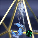 Schicke transparente Harz-Runde-Kugel-Mond-Anhänger-Halsketten-Frauen-blauer Himmel-weiße Wolken-Ketten-Halsketten-Modeschmuck-Geschenke für Mädchen