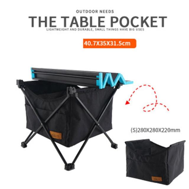 Outdoor Foldable Table With Storage Bag Aluminum Outdoor Picnic Folding Table Camping Desk With Waterproof Tableware Cloth