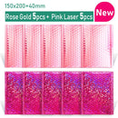 Gold/Roségold/Lasersilber/Dunkelrot/Lila/Roserot Aluminiumfolie Bubble Mailer CD/Wimpern Verpackung Gepolsterte Versandumschläge