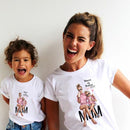 Funny Summer Family Matching Clothes Kawaii White Tshirt Matching Mother Daughter Clothes Family Look T-shirt