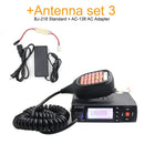Baojie BJ-218 Mini Radio móvil Radio de coche Transceptor FM 25W VHF UHF BJ218 Vericle Car Ham Radio Dual Band Walkie Talkie