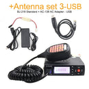 Baojie BJ-218 Mini Radio móvil Radio de coche Transceptor FM 25W VHF UHF BJ218 Vericle Car Ham Radio Dual Band Walkie Talkie