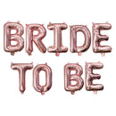 Wedding Decorations Rose Gold Bride To Be Letter Foil Ballon Bride Veil Sash Headband Bridal Shower Bachelorette Party Supplies