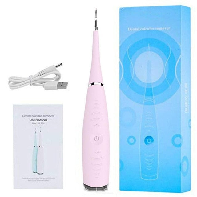 Escalador Dental sónico eléctrico portátil, eliminador de cálculo de dientes, herramienta de sarro para manchas de dientes, limpiador de dientes blanqueador de dentista, higiene bucal
