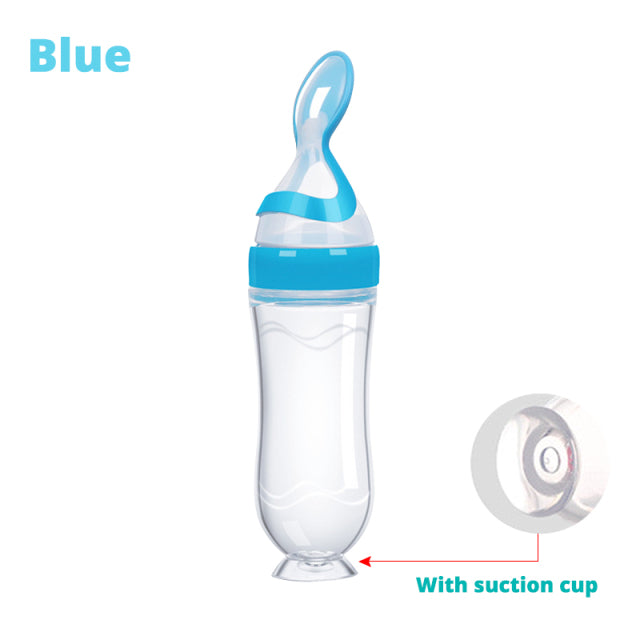 Biberón Cuchara Botella de leche Alimentador de entrenamiento para bebés Suplemento alimenticio Cuchara para alimentación de alimentos Gadgets para bebés Sin BPA