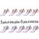 10 Paar hochwertige Herren-Söckchen atmungsaktive Baumwolle Sportsocken Mesh lässig sportlich Sommer dünner Schnitt kurze Sokken Größe 38-48